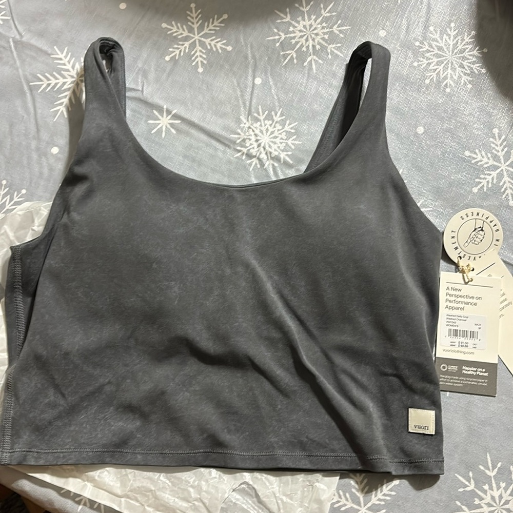 Vuori washed series Medium grey tank